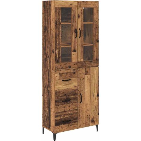 Buffet,Haut Armoire Bois Ancien 69,5 x 34 x 180 cm Bois d'ingénierie CFW759419