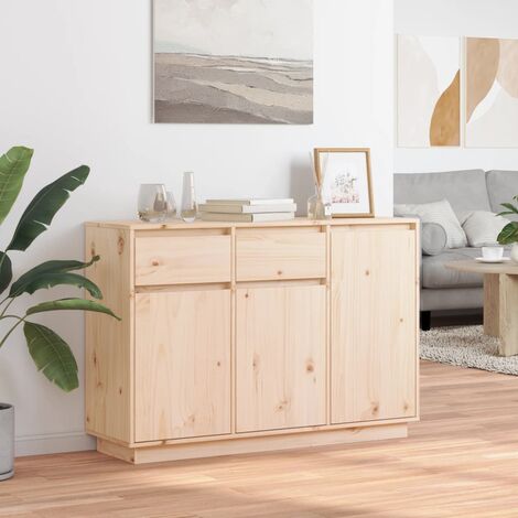 Armoire meuble de rangement en bois massif coloris blanc - Longueur 44 x  Hauteur 205 x Profondeur 46.3 cm