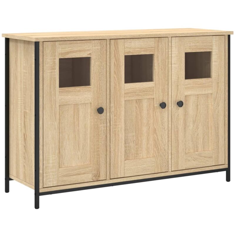 vidaXL Buffet chêne sonoma 100x35x70 cm bois d'ingénierie