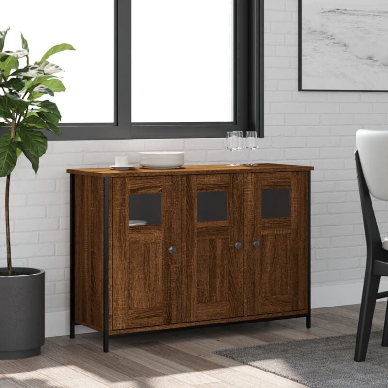 Vidaxl - Buffet chêne marron 100x35x70 cm bois d'ingénierie
