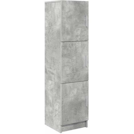 Buffet,Meuble de Rangement Gris béton 31,5 x 32 x 124 cm CFW338380