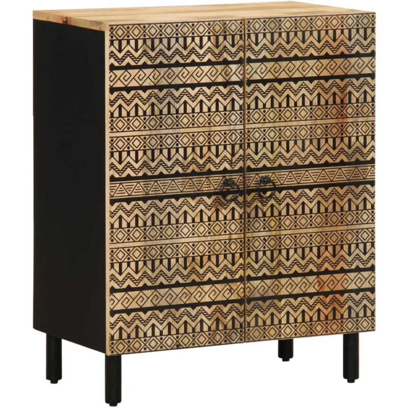 Buffet,Meuble de Rangement,Bahut pour Salon, Salle à Manger, Cuisine 60x33,5x75 cm bois de manguier brut massif CFW27683