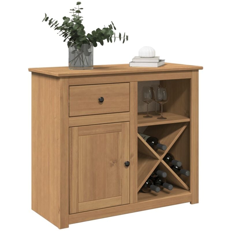 Buffet,Meuble de Rangement,Bahut pour Salon, Salle à Manger, Cuisine avec tiroir Panama 93x40x80 cm bois massif de pin CFW17104
