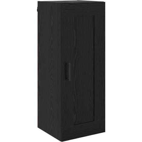 Buffet,Meuble mural Chêne noir 34,5 x 34 x 90 cm Bois d'ingénierie CFW367514
