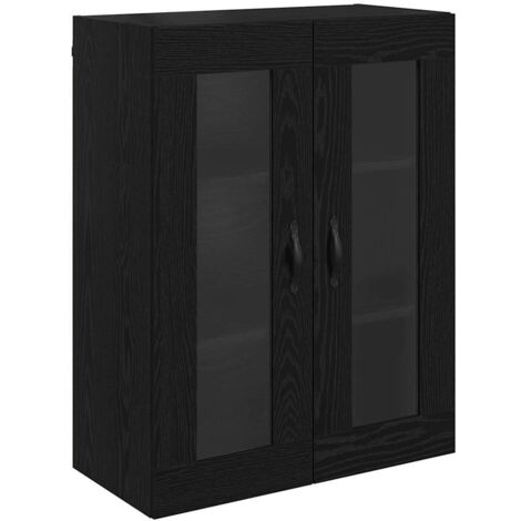 Buffet,Meuble mural Chêne noir 69,5 x 34 x 90 cm CFW907525