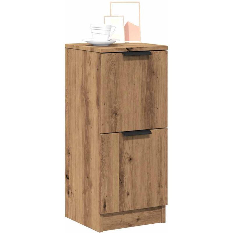 Vidaxl - Buffet chêne artisanal 30x30x70 cm bois d'ingénierie