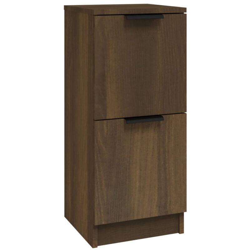 Vidaxl - Buffet Chêne marron 30x30x70 cm Bois d'ingénierie