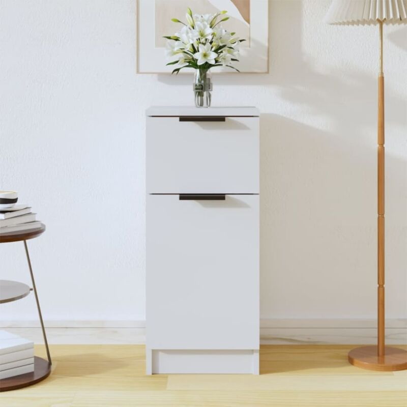 Vidaxl - Buffet Blanc 30x30x70 cm Bois d'ingénierie