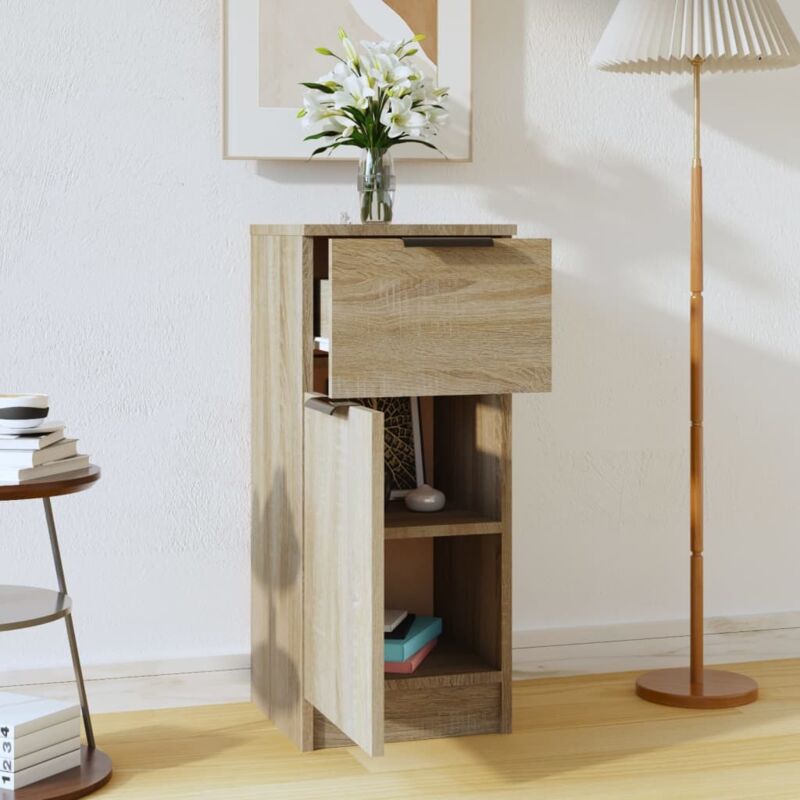 Buffet Chêne sonoma 30x30x70 cm Bois d'ingénierie Vidaxl