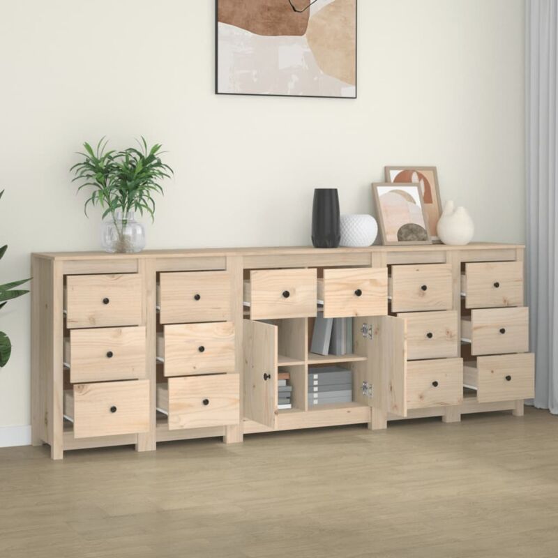 Vidaxl - Buffet 230x35x80 cm Bois massif de pin