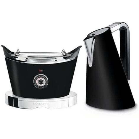 Bugatti Vera Easy Kettle and Volo Toaster Set Black