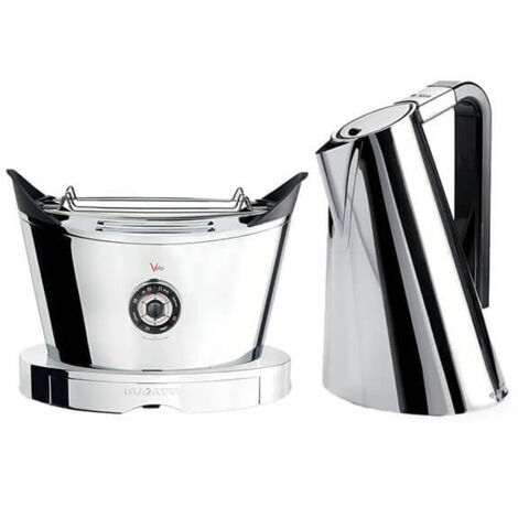 Bugatti Vera Easy Kettle and Volo Toaster Set Chrome