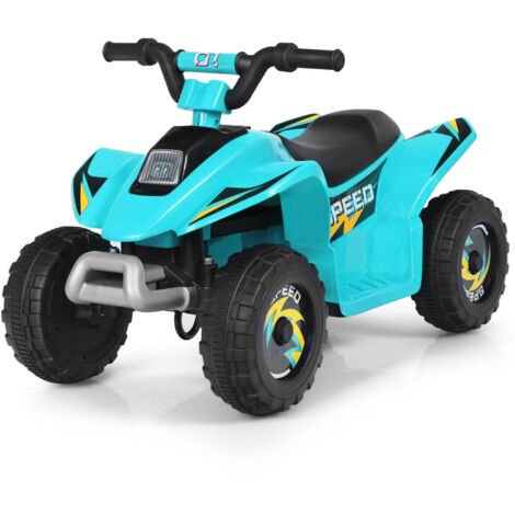 Buggy eléctrico infantil 73 x 40 x 445 cm marcha adelante/atrás diseño moderno PP azul 200013326