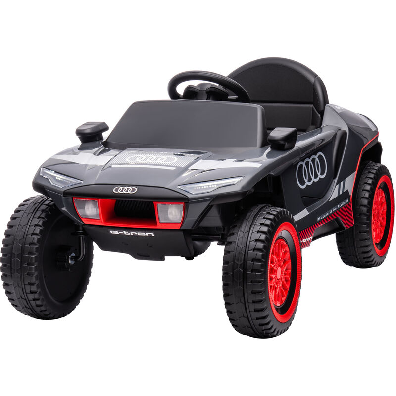 Homcom - Buggy électrique enfant - voiture électrique enfant - rs q e-tron Duna - 12V, v. max. 5Km/h - télécommande, effets - rouge noir