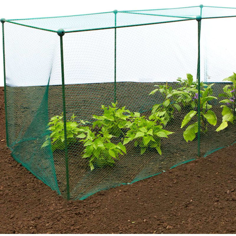 Gardenskill - Build-a-Cage Fruit & Veg Cage with Bird Net - 1m x 1m x 1.25m high