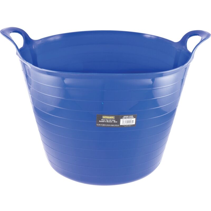 Sitesafe - Flexi Tub 42L Builders Bucket Blue