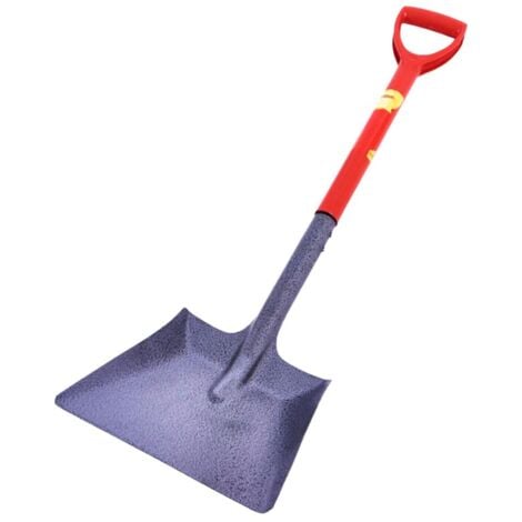 AM-TECH Builders Shovel Heavy Duty Square Mouth Spade Gardening Builders Steel U1850