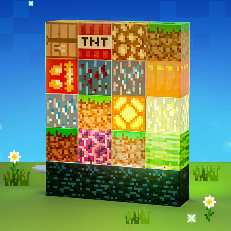 Image of Building block lamp, 16 customizable light&hellip;