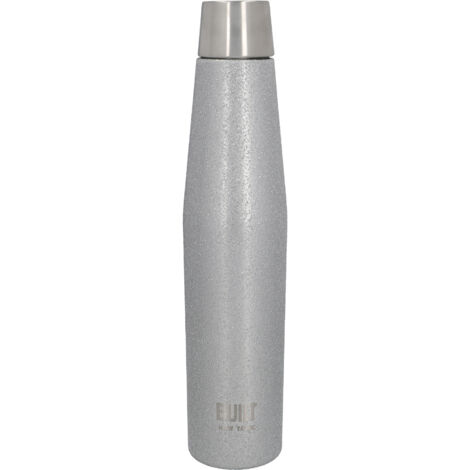 BUILT Hermetische tropfsichere Thermosflasche 100% wiederverwendbar und BPA-frei of BPA of Edelstahl 18/10 540ml Silber Glänzend
