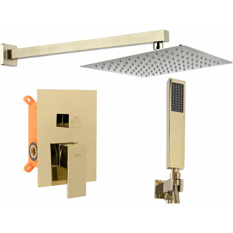 Concealed Shower Set REA Fenix Gold + Box