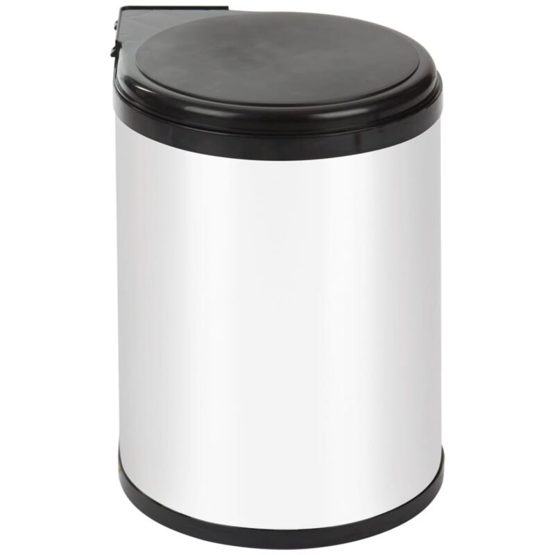 Practo Home - Built-in Waste Bin 14 l White and Black White