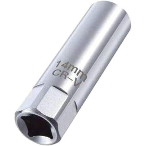 Bujías, llaves para bujías de 14 mm, llaves para bujías de pared delgada de 12 puntas (14 mm), extractores magnéticos de bujías, de alta calidad, precisos, adecuados para automóviles, camiones y motoc