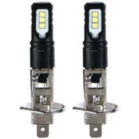 Bulbes de phares, 2x H1 6000k super lumineux 100W LED Lampe froide automobile ampoule, ampoules de voiture à LED, voiture conduite en voiture