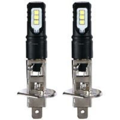 Bulbes de phares, 2x H1 6000k super lumineux 100W LED Lampe froide automobile ampoule, ampoules de voiture à LED, voiture conduite en voiture