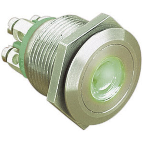 Bulgin MPI001/TERM/GN MPI001/TERM/GN Vandalismusgeschützter Drucktaster 24 V/DC 0.05 A 1 x Aus/(Ein)