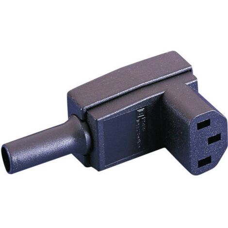 Bulgin PX0588 Connettore IEC PX Presa angolata Tot poli: 2 + PE 10 A Nero 1 pz.