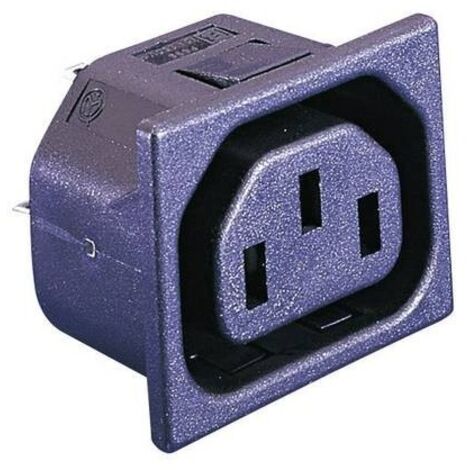 Bulgin PX0695/10/63 Connettore IEC PX Presa verticale Tot poli: 2 + PE 10 A Nero 1 pz.