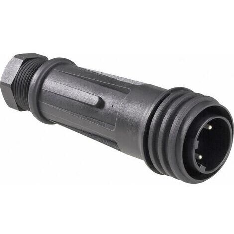 Bulgin PX0921/04/P Cosse cylindrique mâle mâle, droit Nombre total de pôles: 4 Série (connecteur rond): PX09 1 pc(s) D17284