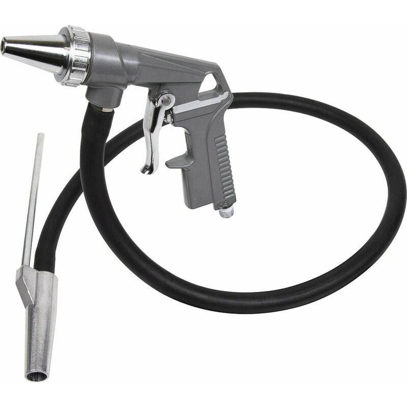 Loops - bulk feed Sandblasting Gun - 6mm Nozzle Sand Chilled Iron & Glass - 1m Grit Hose