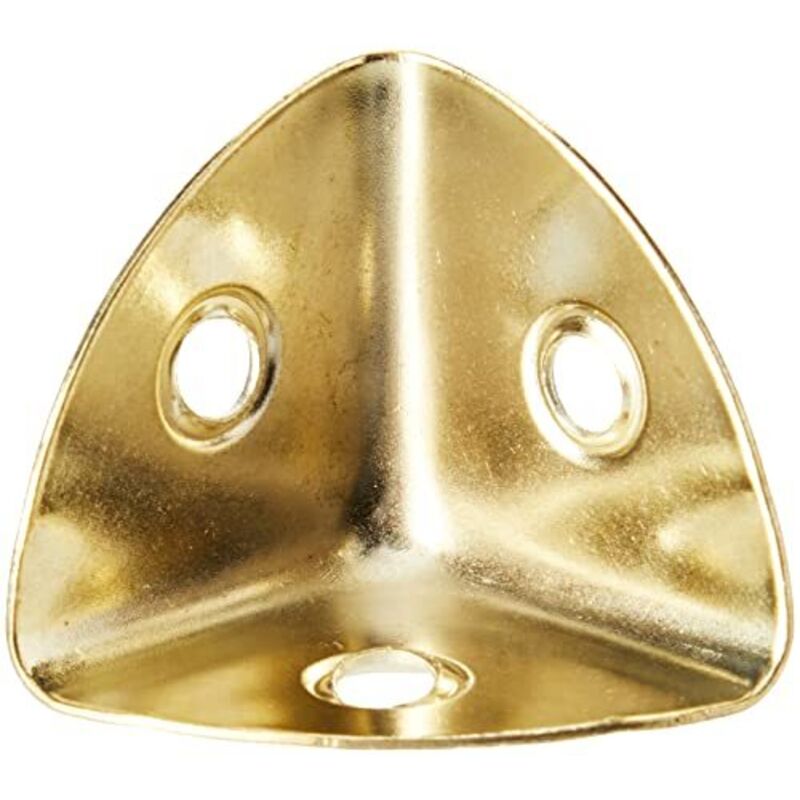 Bulk Hardware - BH03647 Angolari Anodizzati Ottone per Valigie, 28 mm, Bianco, Set di 4