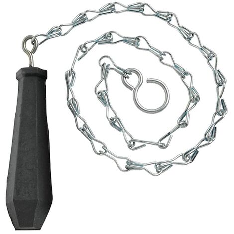 Bulk Hardware - Catena per cassetta alta WC, con manico in gomma