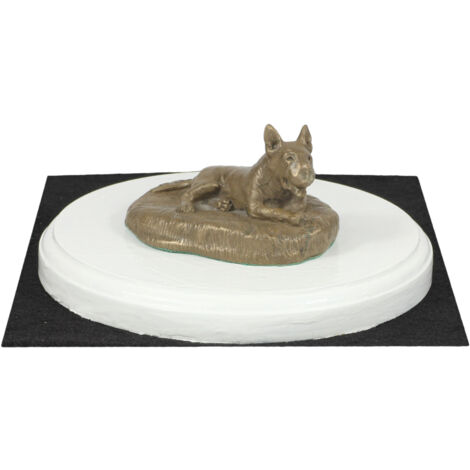 Bull Terrier, Bull Terrier I - statuetta di cane, figurina su base bianca, trofeo per una mostra canina del marchio Art-Dog