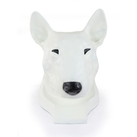 Bull Terrier, Bull Terrier I - urna para cenizas de perro, busto de perro, cabeza de perro grande para el jardín de Art-Dog