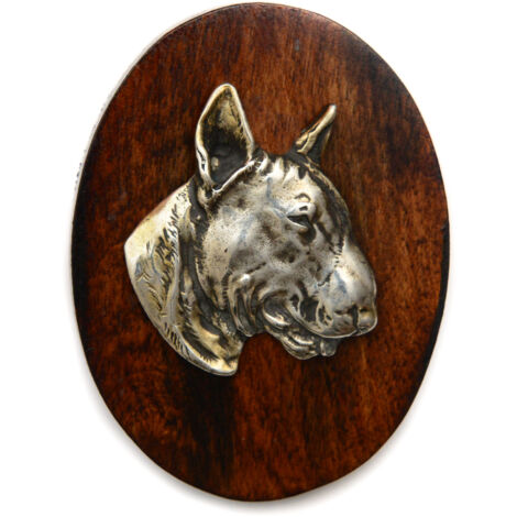 Bull Terrier, Bull Terrier III - Showbrosche, Startnummernclip, Hundeabzeichen von Art-Dog