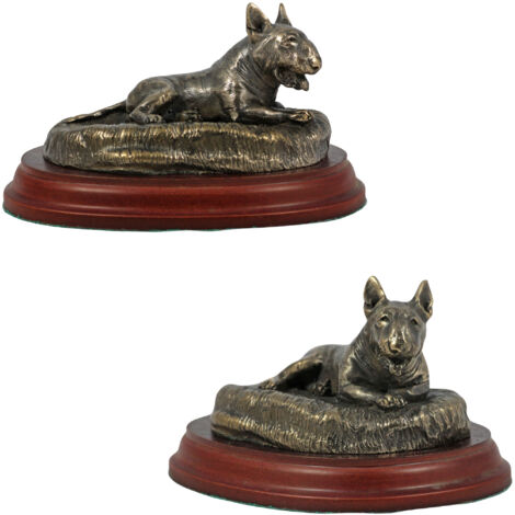 Bull Terrier, Bull Terrier III - statuetta di cane, statuetta da ufficio, trofeo per una mostra canina di Art-Dog