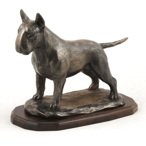 Bull Terrier: estatuilla de perro exclusiva, diseño interior de lujo, edición limitada de figuras Art-Dog