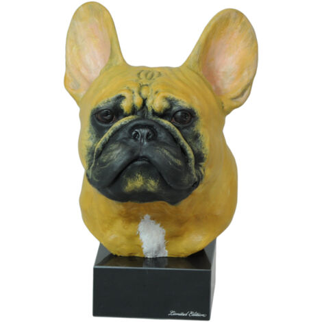 Bulldog francese - statuetta dipinta, figurina, realizzata dall'artista, marchio Art-Dog