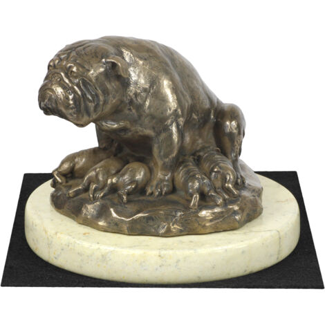 Bulldog II - una statuetta di cane, una figurina di sagoma di cane, un trofeo per una mostra canina di Art-Dog