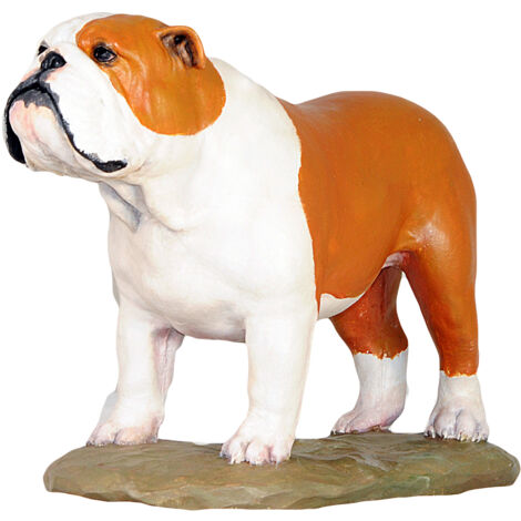 Bulldog inglese, Bulldog II - statuetta dipinta, figurina, realizzata dall'artista, marchio Art-Dog
