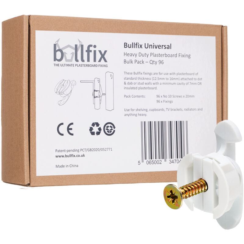Bullfix - Universal Heavy Duty Plasterboard Fixing - Bulk Pack - Not Applicable