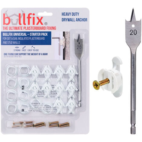 Bullfix Universal Heavy Duty Plasterboard Fixings - Starter Kit