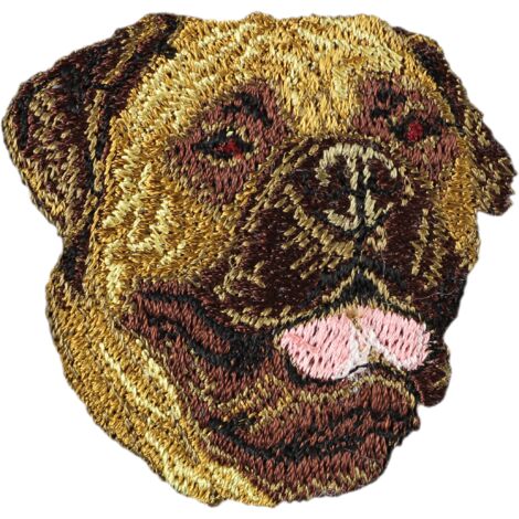 Bullmastiff, Bulmastif - patch en forme de chien, patch brodé, décoration unique pour un sac à dos par Art-Dog