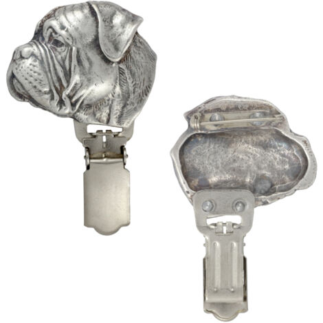 Bullmastiff, Bulmastif - spilla con clip, porta numero di partenza, regalo per una mostra canina di Art-Dog