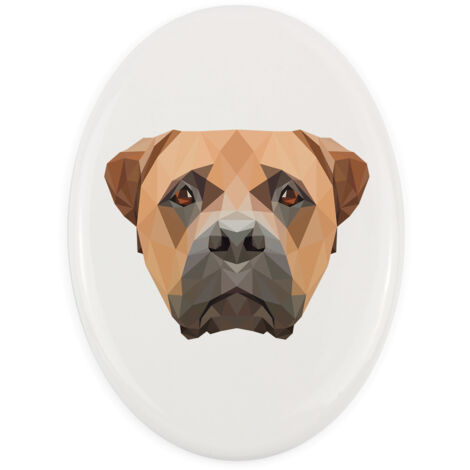 Bullmastiff, Bulmastif - une urne pour les cendres de chien avec une