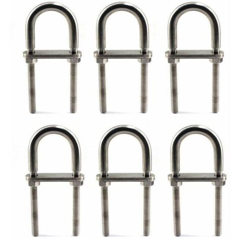 Bullone a U M6X90 Bullone in acciaio inossidabile 304 (6 pezzi)