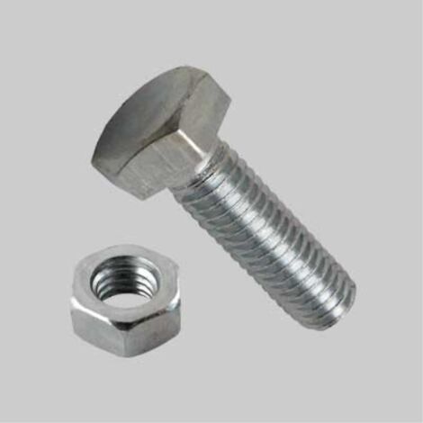 Bullone con dado per scaffalature m8x16 (200 pezzi)